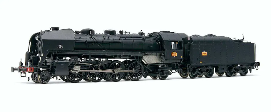 SNCF, locomotive à vapeur 141 R 484, avec 3 feux avant et tender à charbon, livrée noire, dépôt Hausbergen, ép. III, avec décodeur sonore SNCF, locomotive à vapeur 141 R 484, avec 3 feux avant et tender à charbon, livrée noire, dépôt Hausbergen, ép. III, avec décodeur sonore