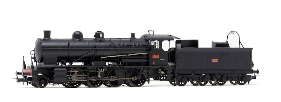 Jouef HJ2416 SNCF, locomotiva a vapore 140 C 158, con tender 18 B 521 (région Ouest), livrea nera, ep. III