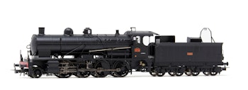 Jouef HJ2416S SNCF, locomotiva a vapore 140 C 158, con tender 18 B 521 (région Ouest), livrea nera, ep. III - DCC Sound