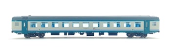 Vitrains 3402 FS carrozza MDVE di 2 cl. livrea XMPR con finestrini clima, tetto grigio, porte verdi, ep.VI