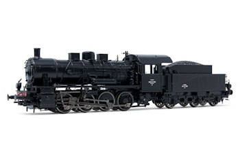 Jouef HJ2404 SNCF, locomotiva a vapore Nord 040, caldaia simmetrica a 3 duomi livrea nera, ep. III