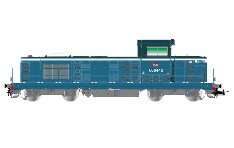 Jouef HJ2441S SNCF, locomotiva diesel BB 666442, livrea blu, ep. VI - DCC Sound