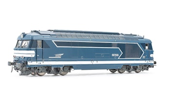 Jouef HJ2446 SNCF, locomotiva diesel BB 567556, livrea blu con logo ''Casquette'', ep. V