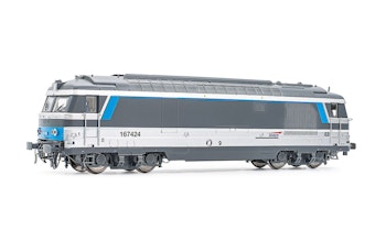 Jouef HJ2447S SNCF, locomotiva diesel BB167424 a pareti piatte, livrea ''Multiservice'', ep. VI - DCC Sound