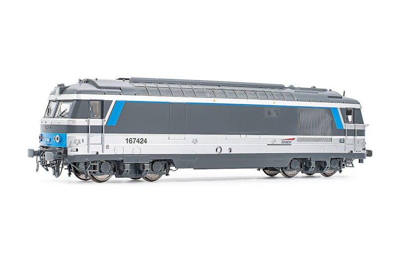 Jouef HJ2447S SNCF, locomotiva diesel BB167424 a pareti piatte, livrea ''Multiservice'', ep. VI - DCC Sound