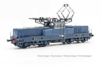 Jouef HJ2450S SNCF, locomotiva elettrica BB 13052 con 4 luci basse, livrea blu, ''Cité du Train'', ep. IV - DCC Sound