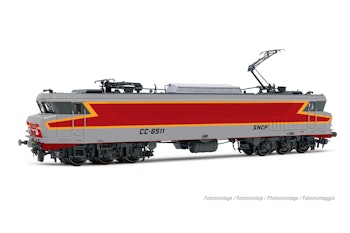Jouef HJ2428S SNCF, locomotiva elettrica CC 6511, livrea argento con logo “Mistral”, ep. IV - DCC Sound