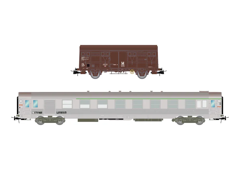 JOUEF HJ 4148 SNCF, coffret voiture DEV AO, Infra V - HO - 1/87ème EUR JOUEF HJ 4148 SNCF, coffret voiture DEV AO, Infra V - HO - 1/87ème EUR
