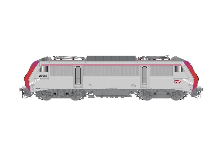 Jouef HJ2444S SNCF, locomotiva elettrica BB 26056, livrea grigia/rossa, ''Technicentre Industriel Oullins'', ep. VI - DCC Sound
