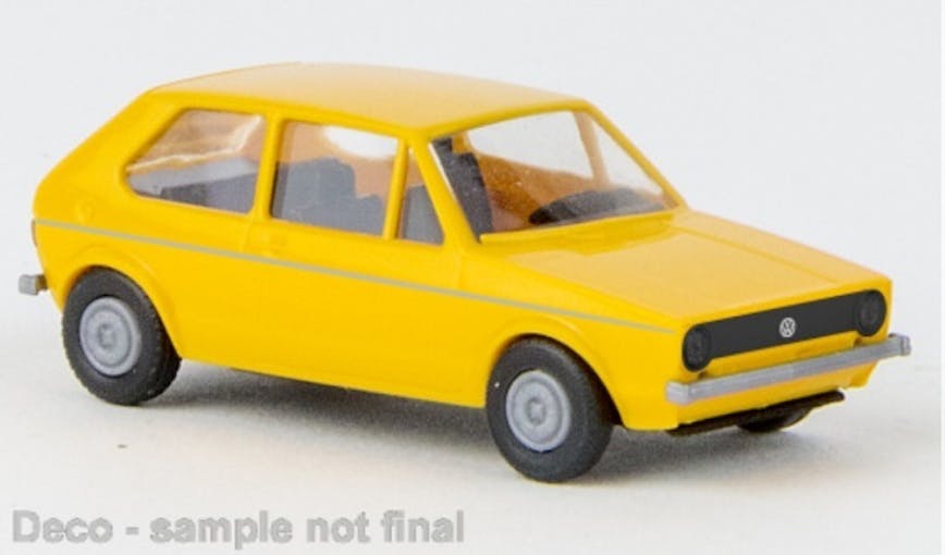 Brekina 25547 Volkswagen Golf I giallo-arancione, 1974