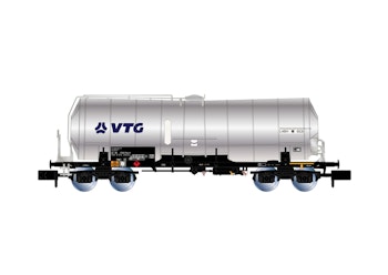 Arnold HN6630 D-VTG, carro cisterna isolato a 4 assi, livrea cromata, ''VTG'', ep. VI - Scala N