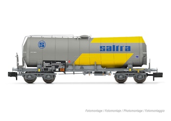 Arnold HN6628 RENFE, carro cisterna isolato a 4 assi per il trasporto di acido cianidrico, livrea gialla/grigia, ''Saltra'', ep. IV - Scala N