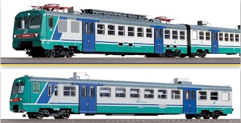 Os.kar 2075 FS set elettromotrice Ale 582 per servizi regionali di Trenitalia composto da due elementi ep.V