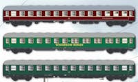 Acme 55305 DB set tre carrozze Treno d’agenzia ''Scharnow-Reisen'' ep.IIIc