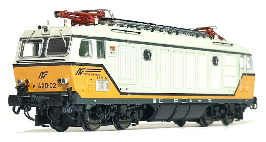 Vitrains 2248 FNM locomotiva elettrica E 620-02 ''Tigrotto'' livrea grigio/gialla, ep.IV-V