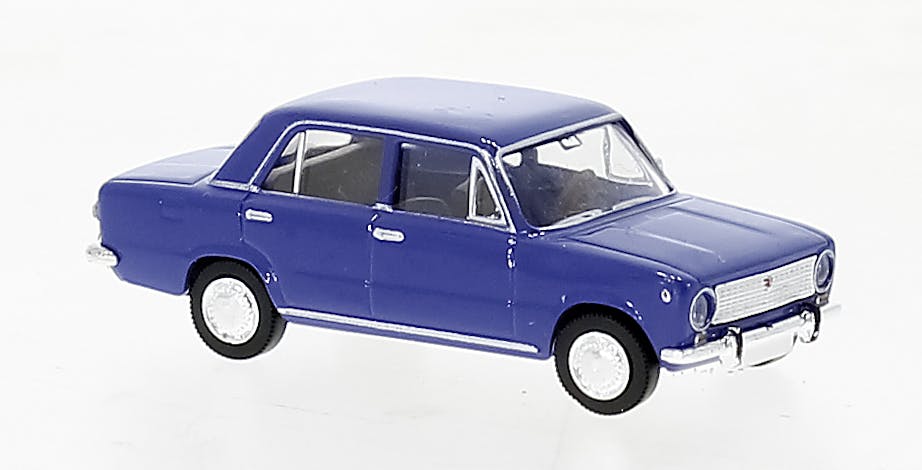 Brekina 22414 Fiat 124, blu, 1966