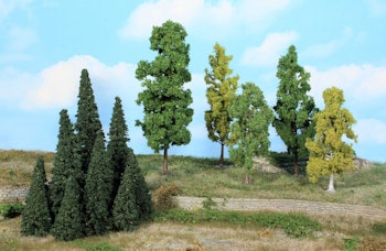 Heki 1962 Mini foresta, 40 alberi frondosi / 5-18 cm