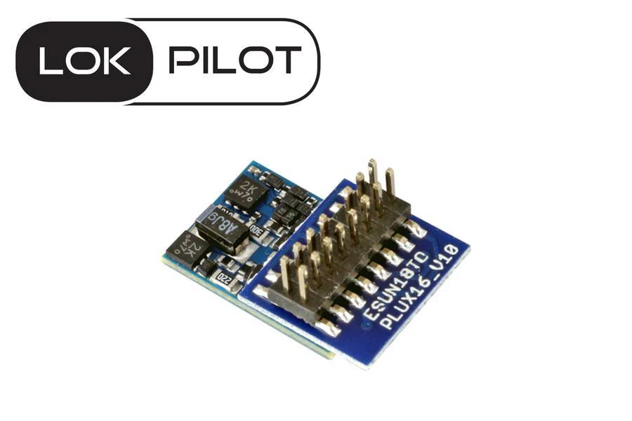 Esu Electronic 59824 LokPilot 5 micro Decoder DCC connettore PluX16 ...