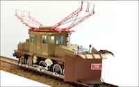 Lineamodel 18E55023 Kit di montaggio Locomotiva Trifase FS E550 023 con vomere, livrea castano e isabella, ep.III-IV