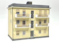 Tecnomodel 74896 Palazzo di 2 piani con quattro balconi, stile Ligure