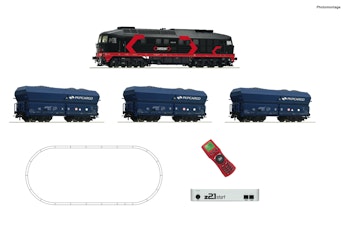Roco 51342 Start Set digitale z21: con locomotiva diesel Gruppo 232 con treno merci, Cargounit/PKP ep.VI