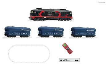 Roco 51342 Start Set digitale z21: con locomotiva diesel Gruppo 232 con treno merci, Cargounit/PKP, ep.VI