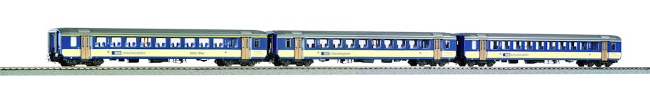 Piko 96091 BLS set 3 Carrozze BLS EWI A und 2x B Train Bleu ep. IV
