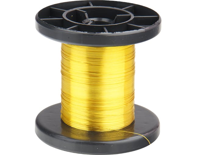 DONAU Elektronik LD15-3 Cavo elettrico di rame super sottile, smaltato colore giallo