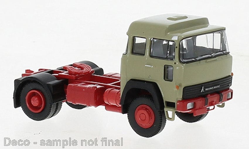 Brekina 83280 Magirus 310 D 16 SZM trattore stradale, grigio/rosso, 1974
