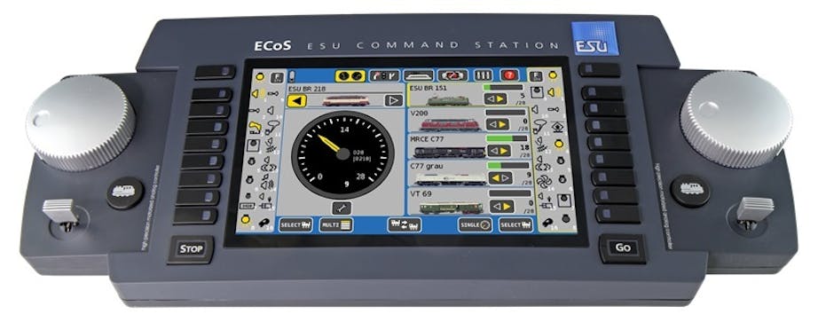 Esu Electronic 50220 ECoS 2.5 Centrale 6A, con display a colori TFT da 7 pollici