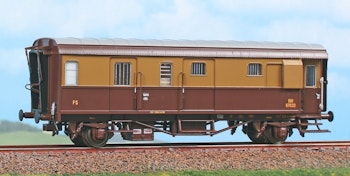 Acme 51180 FS bagagliaio-posta Tipo DUI 97032, livrea castano isabella per treni diretti e locali , ep.III