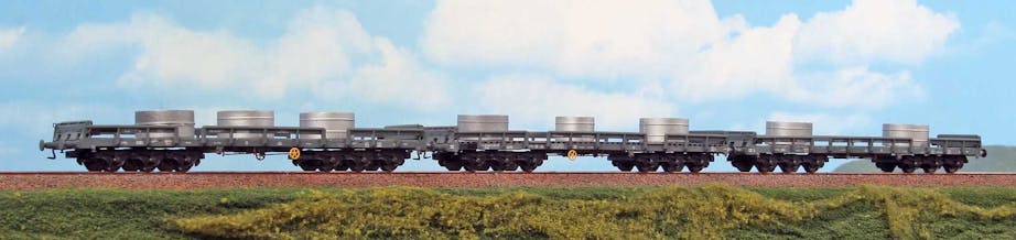 Acme 45130 FS set ''Treno Italsider'' di tre carri privati Sa per il trasporto coils, IV-V