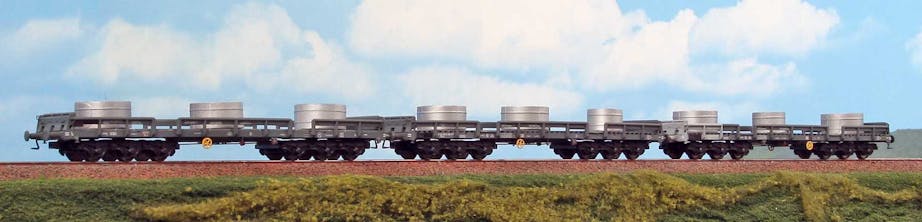 Acme 45131 FS set integrativo ''Treno Italsider'' di tre carri privati Sa per il trasporto coils, IV-V