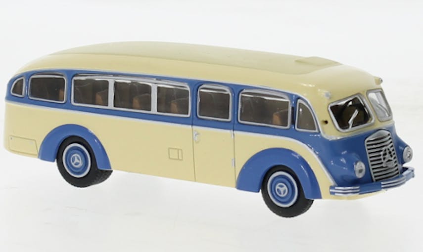Brekina 52431 Mercedes LO 3500, beige/blu, 1936