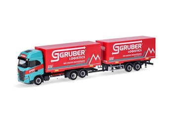 Herpa 316675 Autotreno Iveco S-Way ''Gruber Logistics'' (Italia/Bolzano)