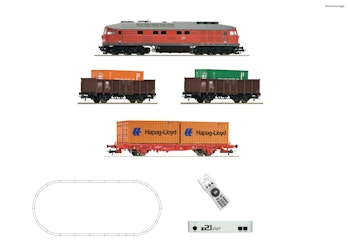 Roco 5110003 Start Set digitale z21 start: DB Locomotiva diesel gruppo 232 con treno merci, ep. VI