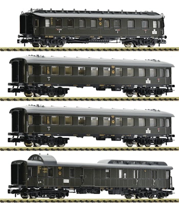 Fleischmann 6260006 DRG Set di 4 pezzi: Treno rapido, ep.II - Scala N 1/160