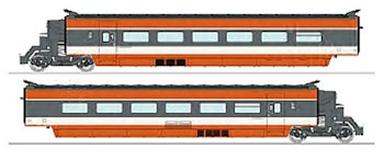 REE Modeles TGV-003 SNCF elettrotreno alta velocità TGV set di ampliamento di 2 carrozze, ep.IV