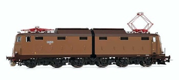 Rivarossi HR2934 FS, locomotiva elettrica E.645 005, 1a serie, livrea castano/Isabella con logo FS semplificato, pantografi 42U, ep. IV-V