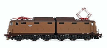Rivarossi HR2934S FS, locomotiva elettrica E.645 005, 1a serie, livrea castano/Isabella con logo FS semplificato, pantografi 42U, ep. IV-V
