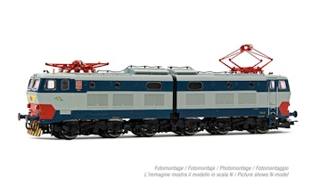 Rivarossi HR2966 FS, locomotiva elettrica E.656, 2a serie, livrea di origine, con gocciolatoio, ep. IV