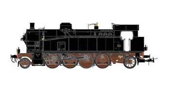 Rivarossi HR2956 FS, locomotiva a vapore Gr. 940, con fanali a petrolio, ep. III