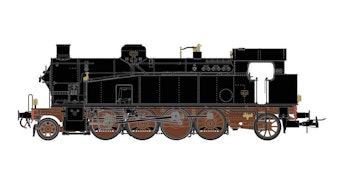 Rivarossi HR2957 FS, locomotiva a vapore Gr. 940, con fanali elettrici, ep. III-IV