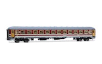 Rivarossi HR4362 FS, set di 3 carrozze “Alpen-Express”, composto da 2 carrozze UIC-X di 2a classe in livrea rosso fegato e 1 bagagliaio UIC-X ‘70 in livrea grigio ardesia, ep. IV