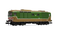 Arnold HN2573 FS, locomotiva diesel D.445, 1a serie, con vetri piani, livrea d’origine verde e Isabella, ep. IV-V - Scala N 1/160