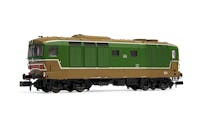 Arnold HN2573 FS, locomotiva diesel D.445, 1a serie, con vetri piani, livrea d’origine verde e Isabella, ep. IV-V - Scala N 1/160