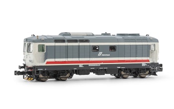 Arnold HN2576 FS, locomotiva diesel D.445, 3a serie, 4 luci basse, livrea “Intercity”, ep. VI - Scala N 1/160