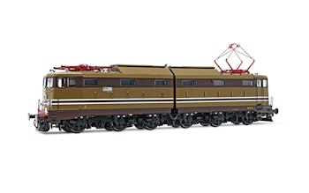 Arnold HN2625 FS, locomotiva elettrica gruppo E.645, livrea “Castano/Isabella” con modanature, carrelli neri, scalette grandi, ep. IV - Scala N 1/160
