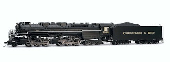 Rivarossi HR2951S Cheseapeake & Ohio, locomotiva a vapore articolata 2-6-6-6 “Allegheny”, n. 1632 - DCC Sound