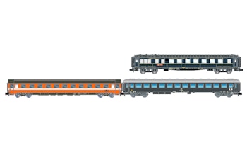 Arnold HN4467 FS, set di 3 carrozze “Alpen-Express” Roma - Monaco di Baviera,, ep. IV - Scala N 1/160